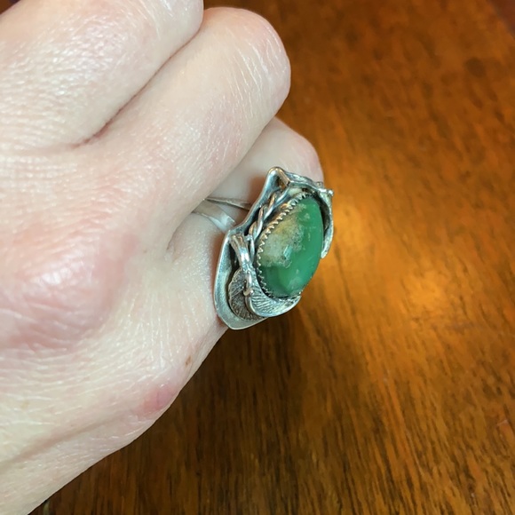 Vintage ‘Dunhill (Ann)’ Turquoise/Silver Ring - Picture 9 of 10